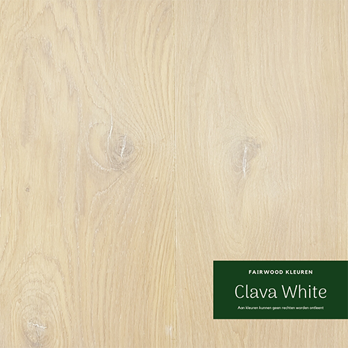 Clava White kleur Fairwood eiken vloer